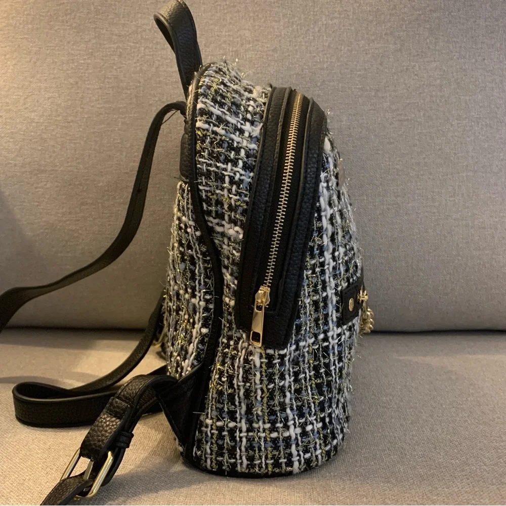 Laundry by Shelli Segal Tweed Backpack - Picture 3 of 7